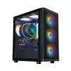 Zalman M4 SE čierna mATX Mini Tower PC skriňa so 6x 120mm FRGB ventilátormi