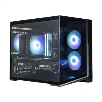 Zalman D30 čierna mATX Mini Tower PC skriňa s 3x 120mm ARGB ventilátormi a bočnicou z temperovaného skla