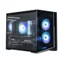 Zalman D30 čierna mATX Mini Tower PC skriňa s 3x 120mm ARGB ventilátormi a bočnicou z temperovaného skla