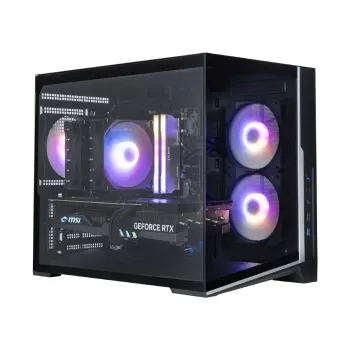 Zalman D30 čierna mATX Mini Tower PC skriňa s 3x 120mm ARGB ventilátormi a bočnicou z temperovaného skla