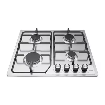 ISEASY MGBG-604C voľne stojaci plynový sporák s 65L rúrou a grilom, nerez