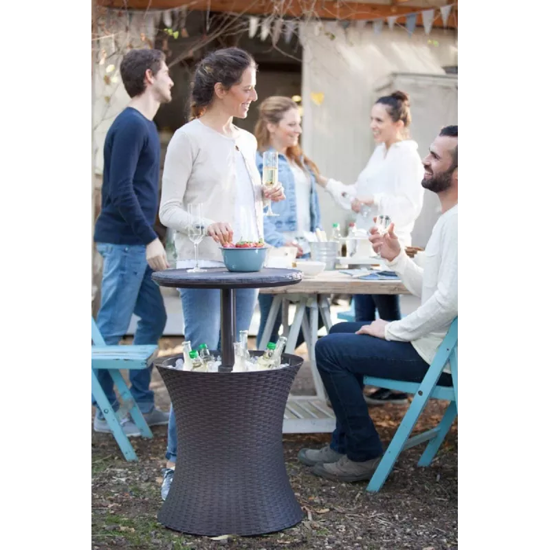 Keter Cool Bar Rattan hnedý