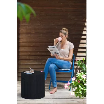 KETER Záhradný stôl/úložný box Cool Stool hnedý