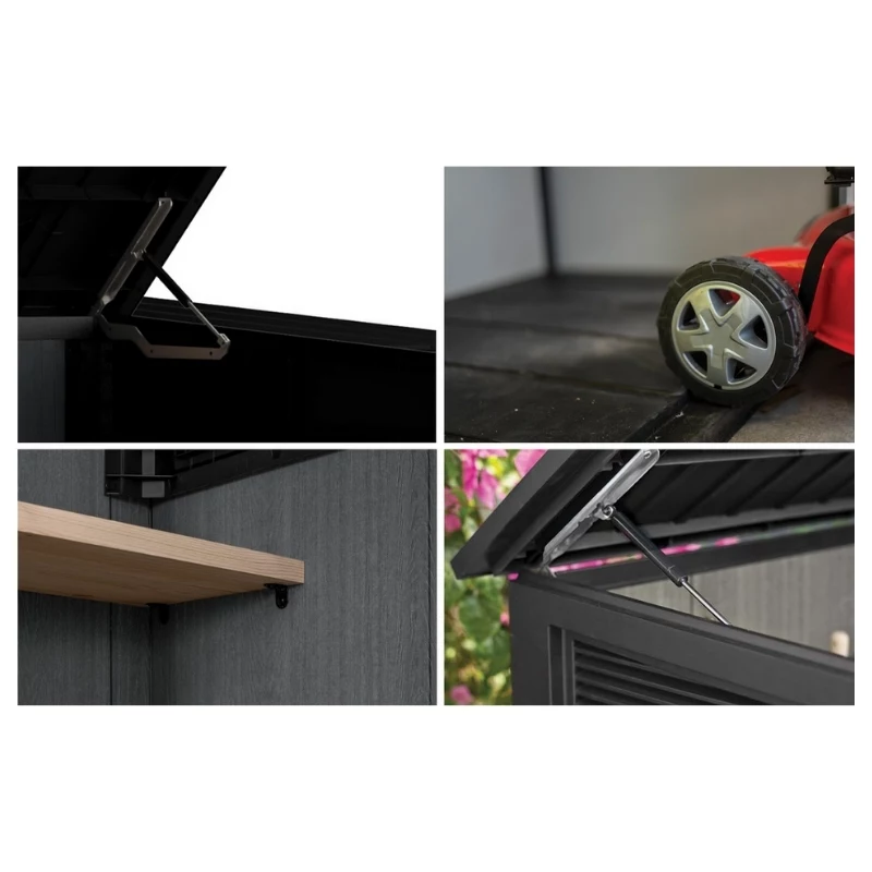 KETER Záhradný domček Deco Horizontal jaseňový odtieň