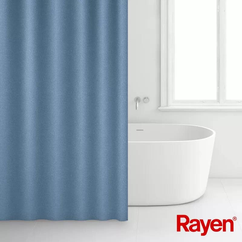 RAYEN sprchový záves 180x200cm modrý, polyester