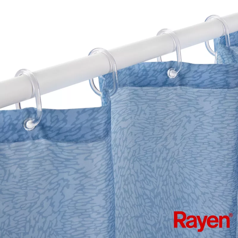 RAYEN sprchový záves 180x200cm modrý, polyester