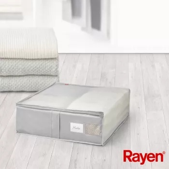 RAYEN Premium sivý box na deky 65x55x20cm