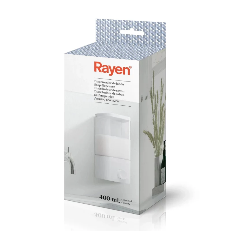 RAYEN dávkovač tekutého mydla / biela / 400ml