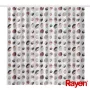 RAYEN sprchový záves 180x200cm biela/rebrovaná, PEVA