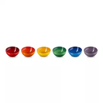 LE CREUSET sada 6 kameninových misiek 330ml v rôznych farbách
