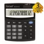 REBELL RE-SDC412 BX stolová kalkulačka, 12-miestny LCD, Dual Power, čierna