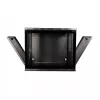 LOGILINK 19 palcová nástenná SOHO skriňa 12U 540*550, Flatpack, čierna