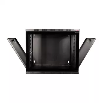 LOGILINK 19 palcová nástenná SOHO skriňa 12U 540*550, Flatpack, čierna