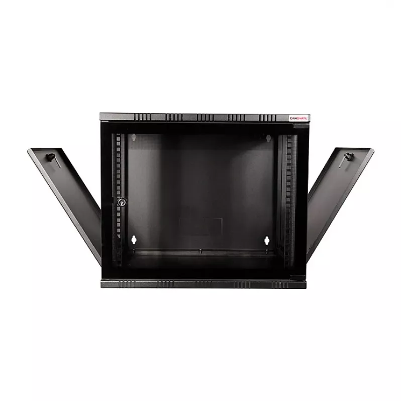 LOGILINK 19 palcová nástenná SOHO skriňa 12U 540*550, Flatpack, čierna