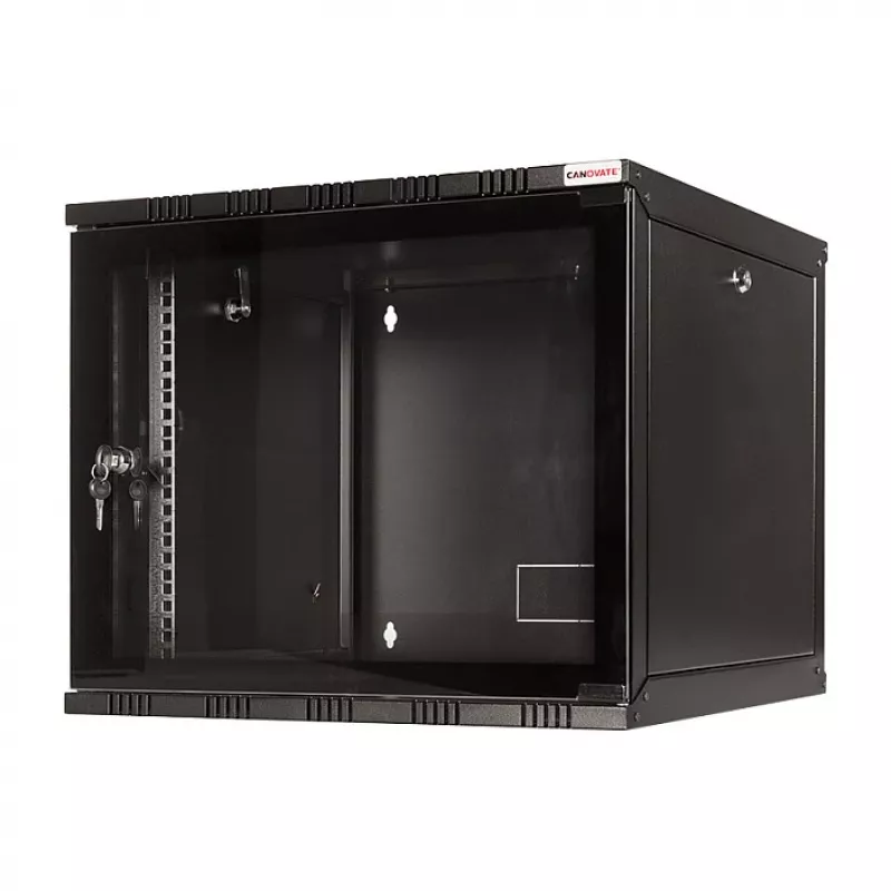 LOGILINK 19 palcová nástenná SOHO skriňa 12U 540*550, Flatpack, čierna