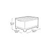 KETER Záhradný stôl/úložný box Scandi Storage Table sivý