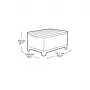 KETER Záhradný stôl/úložný box Scandi Storage Table sivý