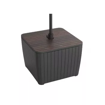 KETER Luzon Parasol odkladací stolík orech/sivá 29214820939