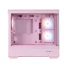 Zalman P30 V2, mATX Mini Tower PC skriňa, 3 x 120mm ARGB ventilátory, ružová