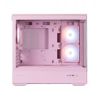 Zalman P30 V2, mATX Mini Tower PC skriňa, 3 x 120mm ARGB ventilátory, ružová