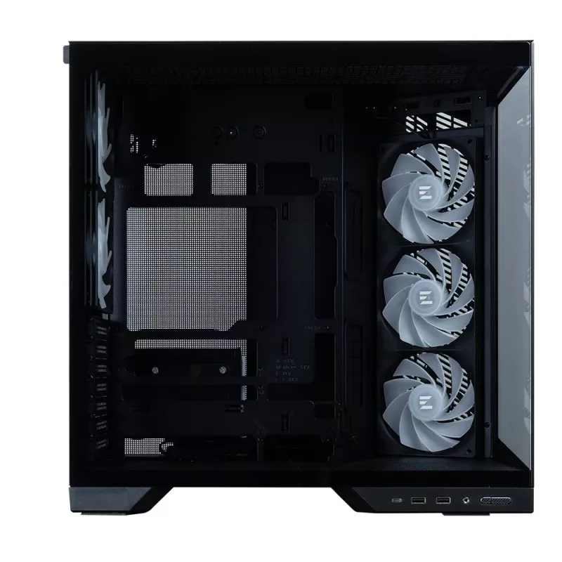 Zalman D50, ATX Mid Tower PC skriňa, 3 x 120mm ventilátory, čierna