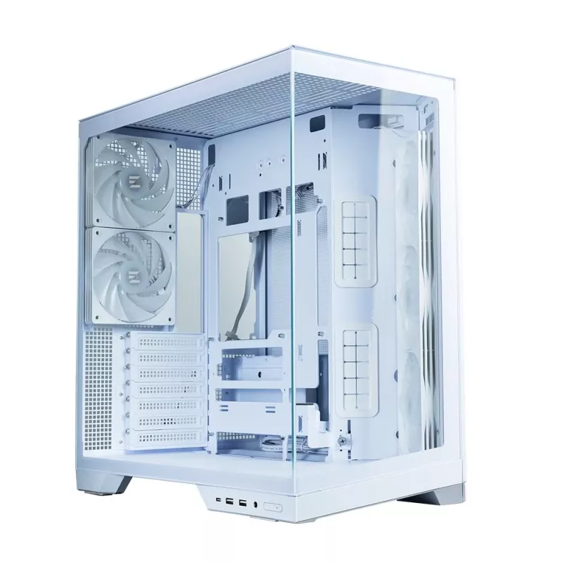 Zalman D50 ATX Mid Tower PC skriňa, 3x 120mm ventilátory, biela