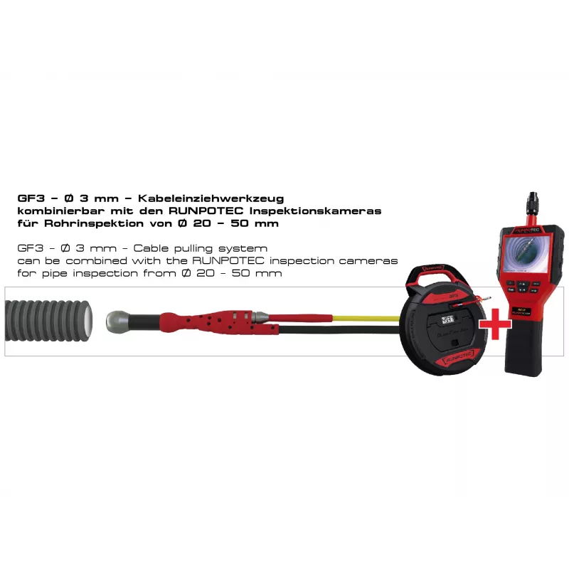 Runpotec GF3 nástroj na ťahanie káblov 3 mm bez MZ- 30 m 10197 (10197)