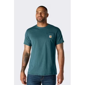 Carhartt Force Midweight SS tričko s vreckom HARBOR