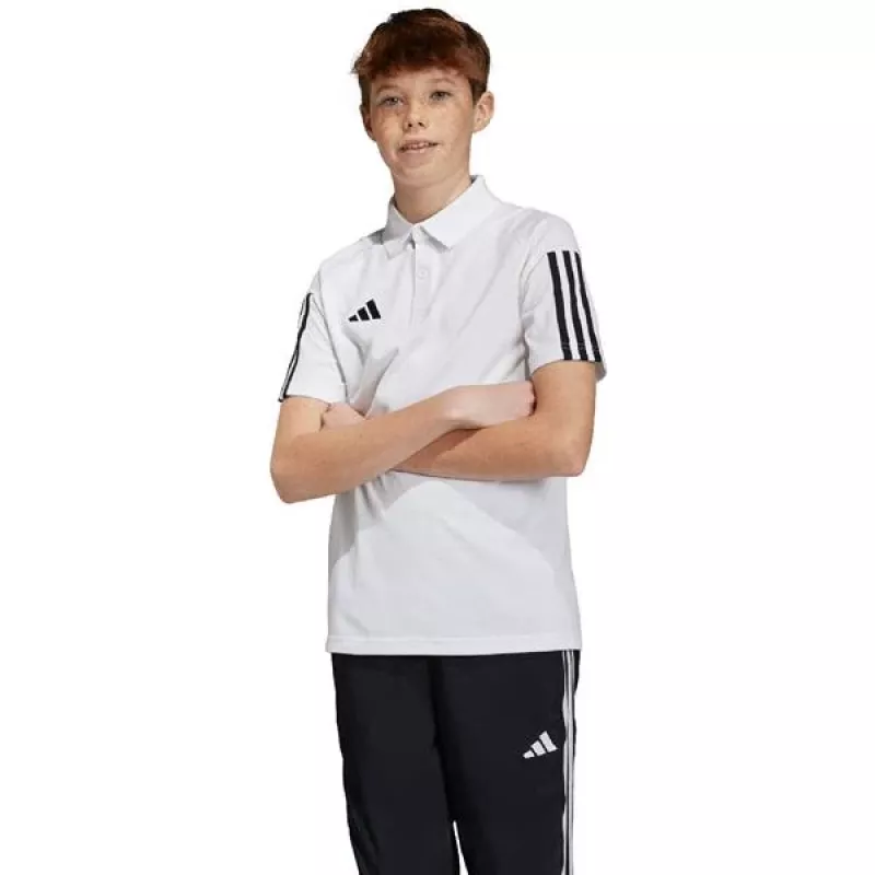 adidas Tiro 23 Competition Cotton detské tričko biela IC4576 140cm