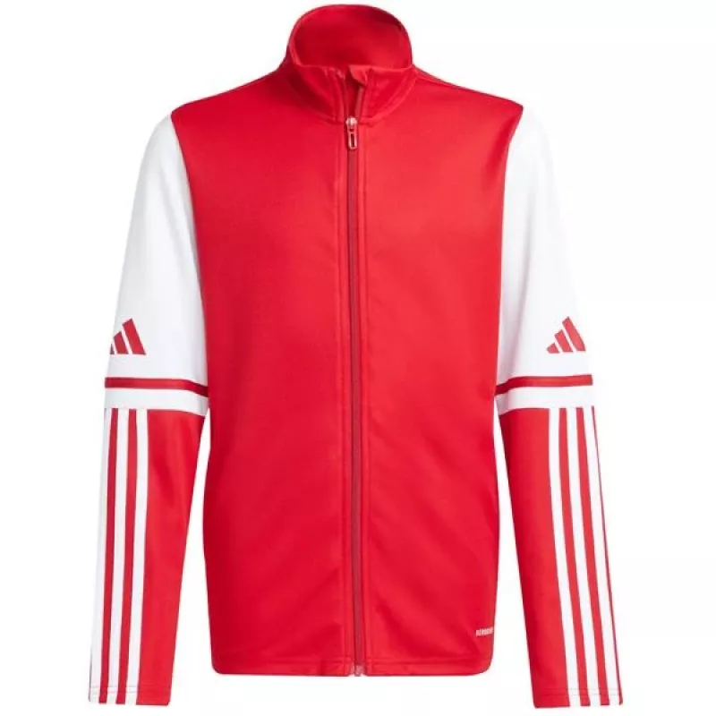 adidas Squadra 25 tréningová mikina pre deti červená JD4797 128cm