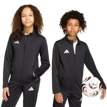 adidas Entrada 26 tréningová mikina pre deti čierna JZ6608 140cm