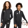 adidas Entrada 26 tréningová mikina pre deti čierna JZ6608 140cm