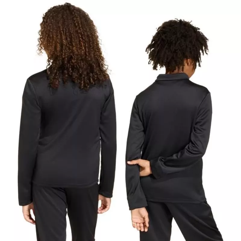 adidas Entrada 26 tréningová mikina pre deti čierna JZ6608 140cm
