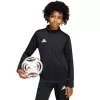 adidas Entrada 26 tréningová mikina pre deti čierna JZ6608 140cm