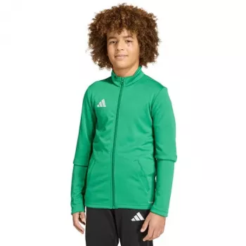 adidas Entrada 26 tréningová bunda pre deti zelená JZ6613 152cm