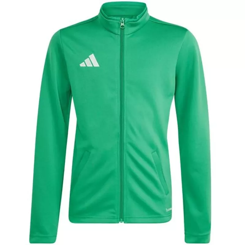 adidas Entrada 26 tréningová bunda pre deti zelená JZ6613 152cm