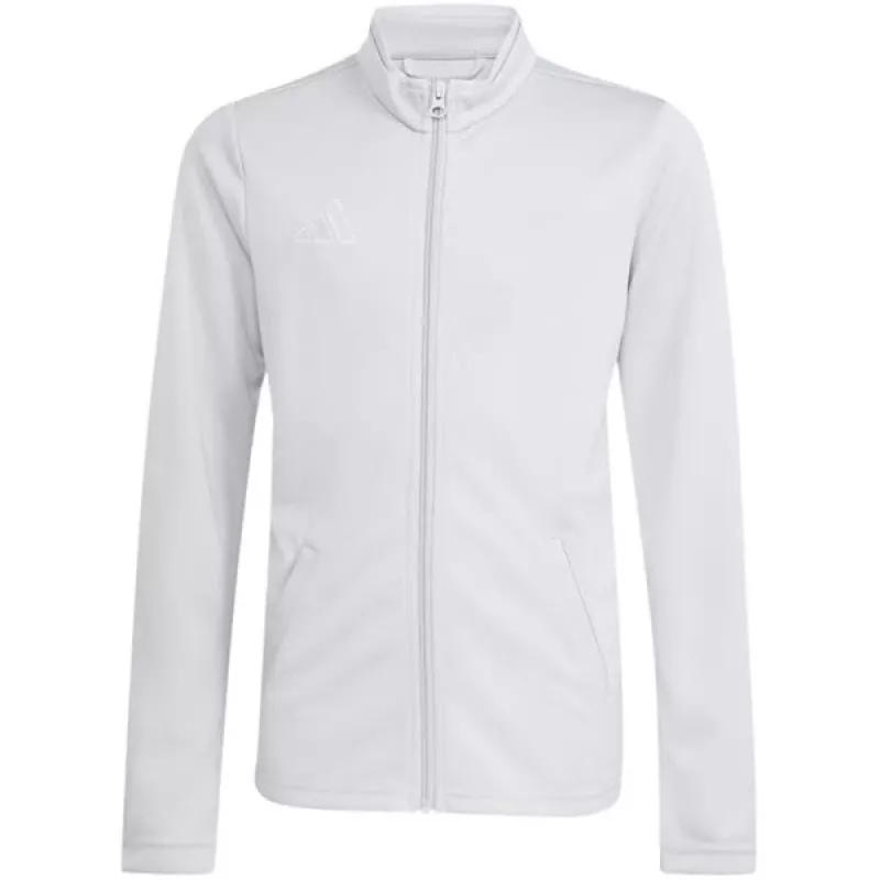 adidas Entrada 26 Track detská tréningová bunda svetlosivá JZ6610 152cm