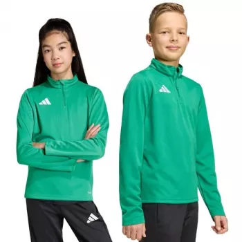 Detská tréningová mikina adidas Entrada 26 zelená JZ6632 116cm