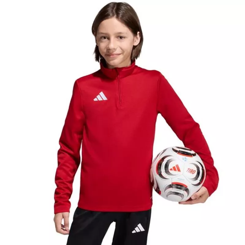 Detské tréningové tričko adidas Entrada 26 červené JZ6636 152cm