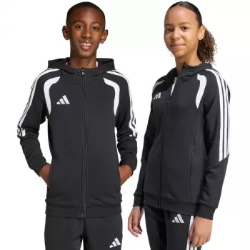 Detská mikina adidas Tiro 26 League Sweat Full Zip Hoodie čierna KF3324 164cm