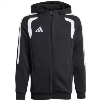 Detská mikina adidas Tiro 26 League Sweat Full Zip Hoodie čierna KF3324 164cm