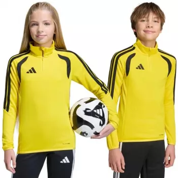 Detská tréningová mikina adidas Tiro 26 League žlto-čierna JY7158 164cm
