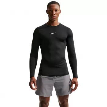 Pánske tričko s dlhým rukávom Nike Dri-Fit Pro čierne FB7919 010 2XL