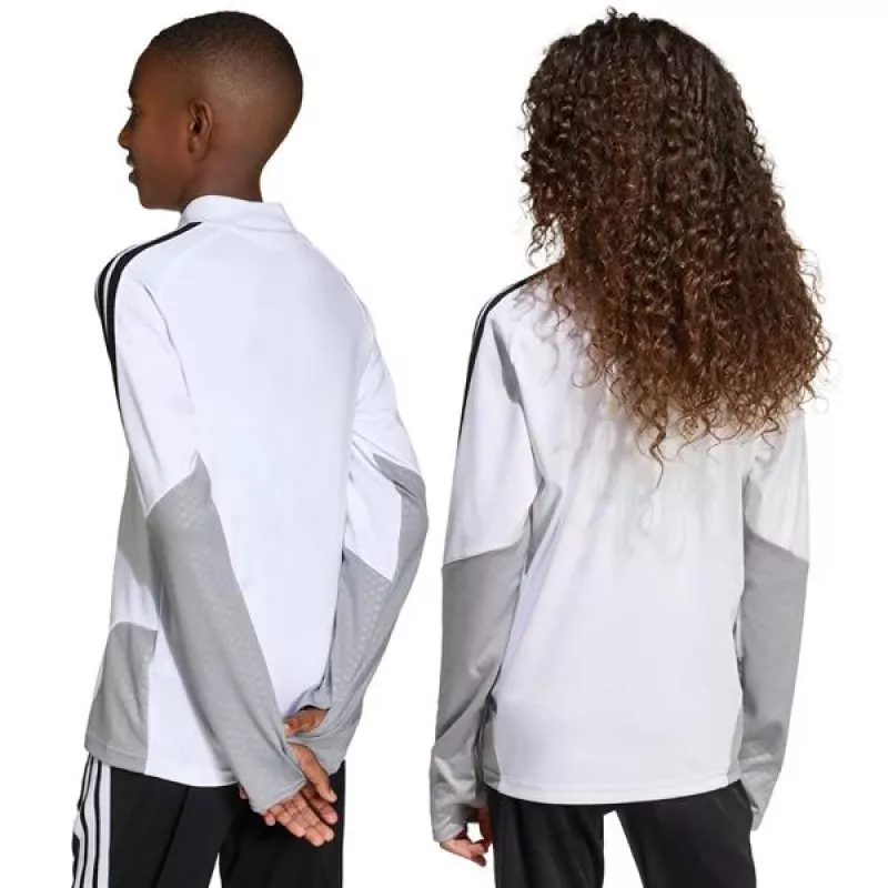 adidas Tiro 26 Competition Training Top detské mikina bielo-sivá KA7577 164cm
