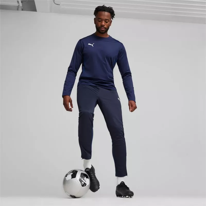 Pánske Puma Team Goal tréningové nohavice tmavomodré 658639 06 L