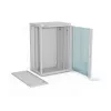 A-LAN ALANTEC 19 18U 600x450 nástenný rozvádzač, sivý
