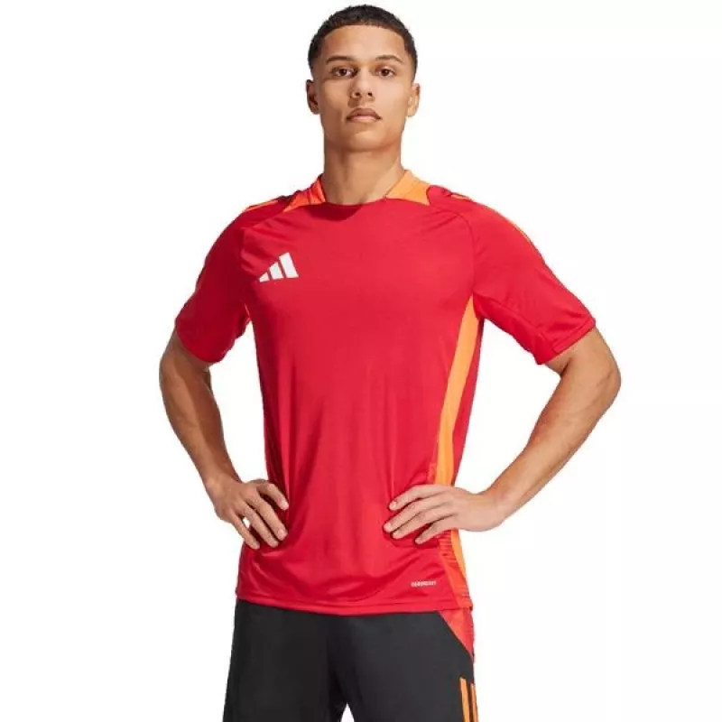 Pánske adidas Tiro 24 Competition tréningové tričko červené IS1658 XL