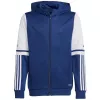 adidas Squadra 25 mikina s kapucňou detská námornícka modrá a biela JD4800 128cm