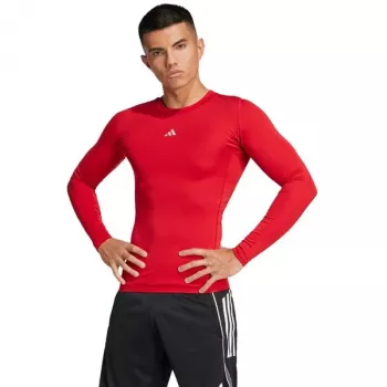 adidas Techfit pánske tričko s dlhým rukávom červená JP2926 L