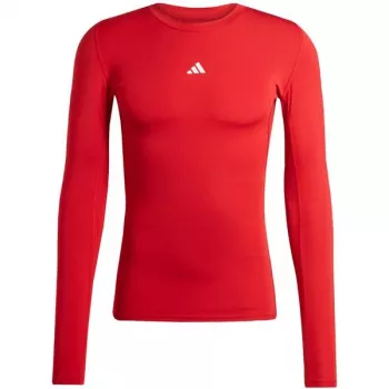 adidas Techfit pánske tričko s dlhým rukávom červená JP2926 L